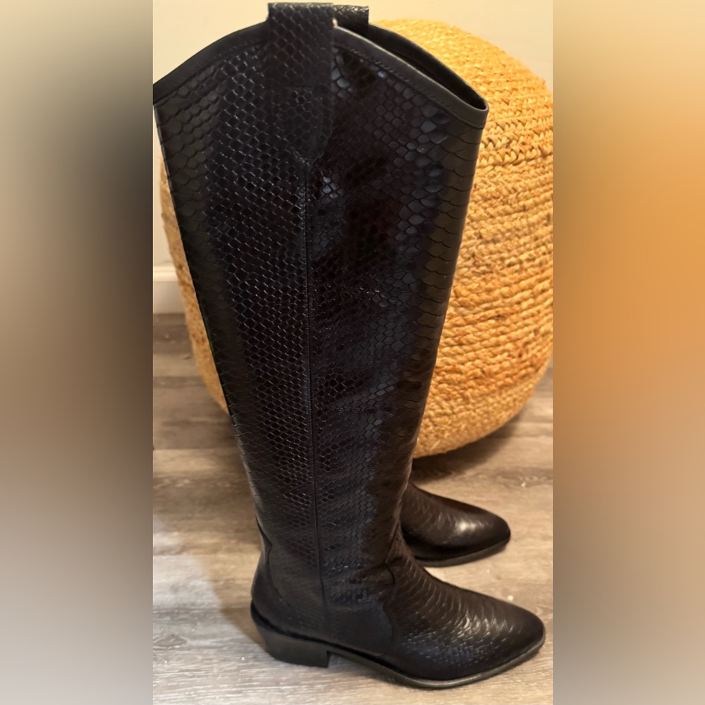 Bruno Premi Women's Black Italian Leather Heeled Boots - Picture 2 of 7